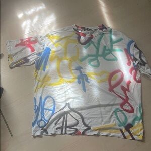 Colorful Oversized Graffiti T-Shirt
